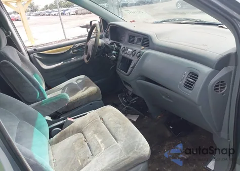 2002 Honda Odyssey Ex из США, поврежденный, VIN 5FNRL186O2BO26714